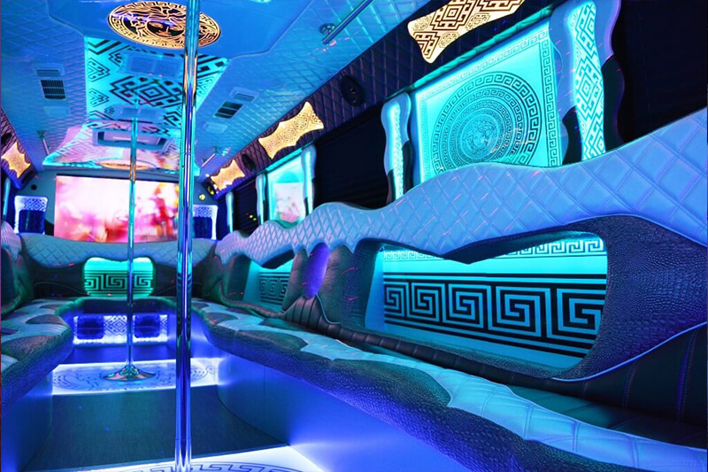 Huge party bus in Chicago