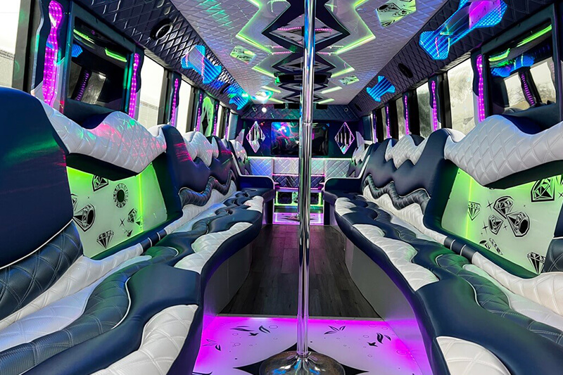 40-passenger party bus service